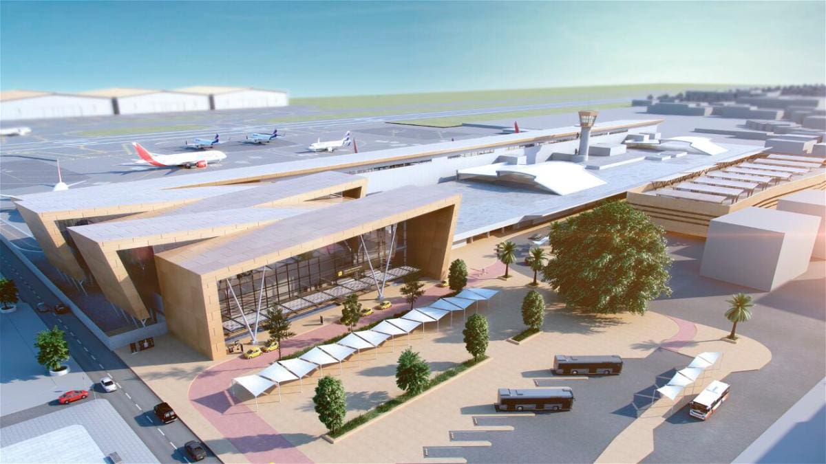 Maqueta del nuevo muelle internacional del aeropuerto Rafael Núñez. // ARCHIVO