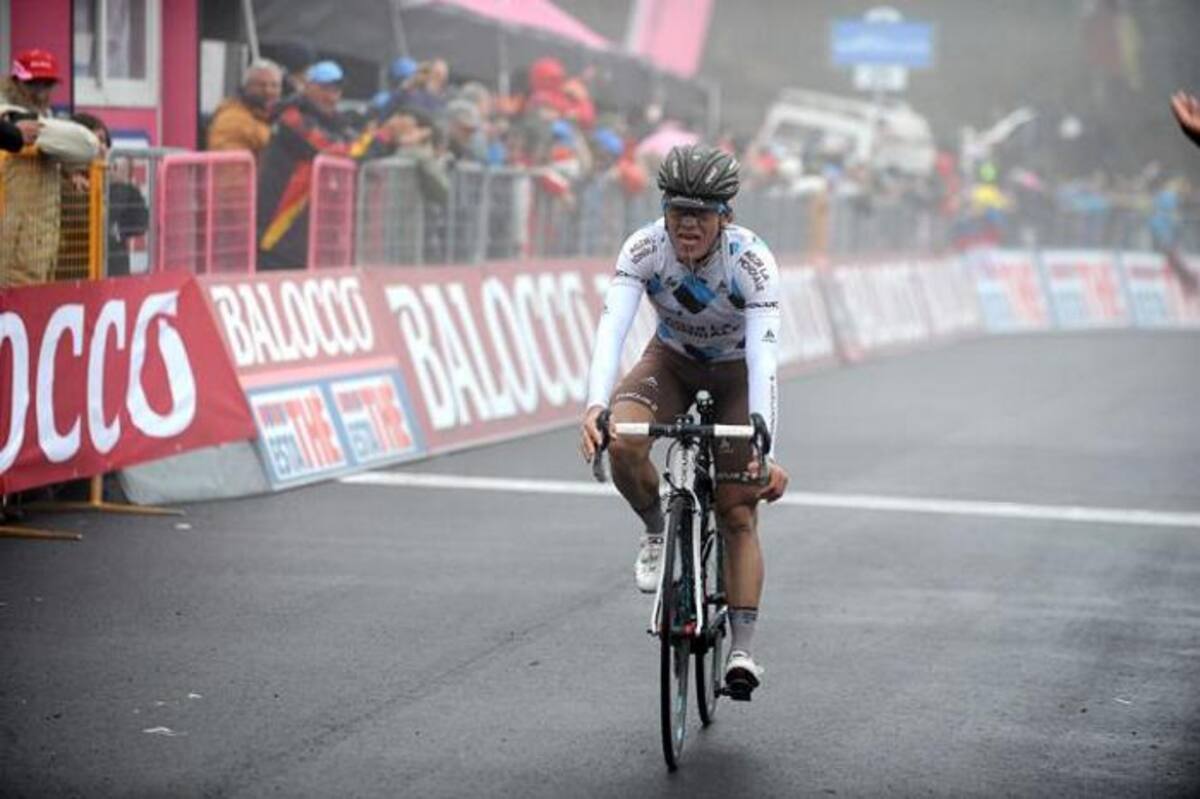 Carlos Betancur fue el campeón de los jóvenes en el Giro de Italia. COLPRENSA
