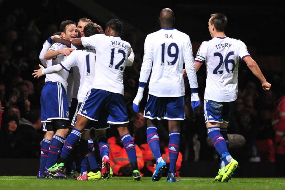Chelsea está a un empate de clasificarse a los octavos de final de la Champions League. AFP CARL COURT