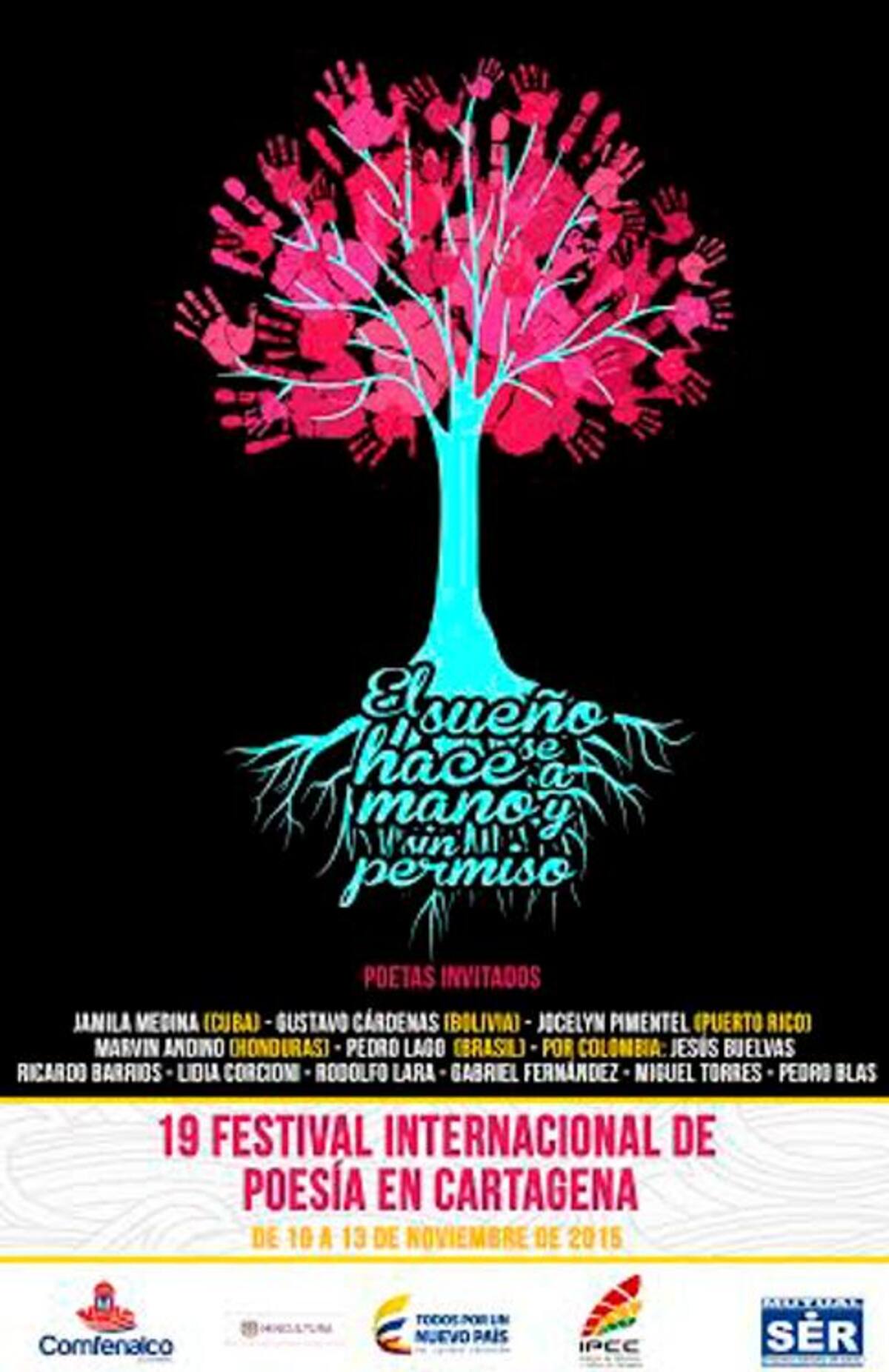 Afiche del Festival Internacional de Poesía de Cartagena. Cortesía