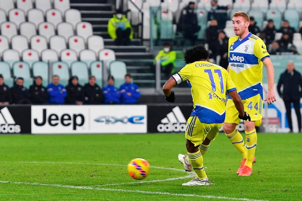 Cuadrado marcó en victoria de la Juventus ante la Sampdoria