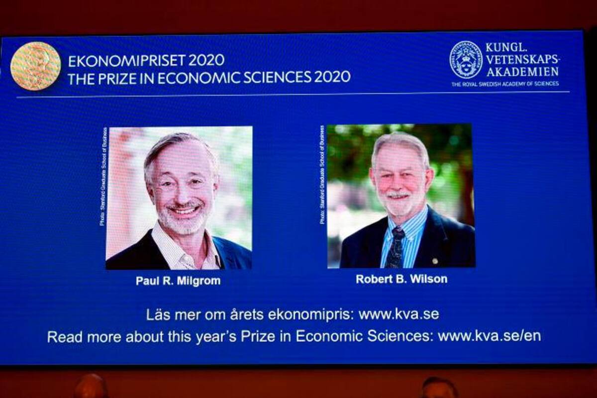 Estadounidenses Milgrom y Wilson ganan el Nobel de economía