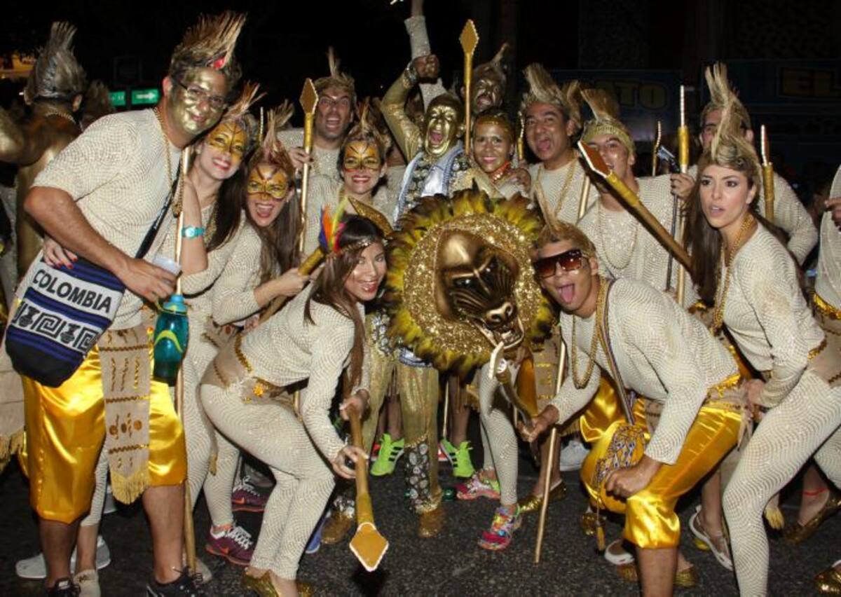 El Rey Momo también participó de la celebración. EL UNIVERSAL - BARRANQUILLA