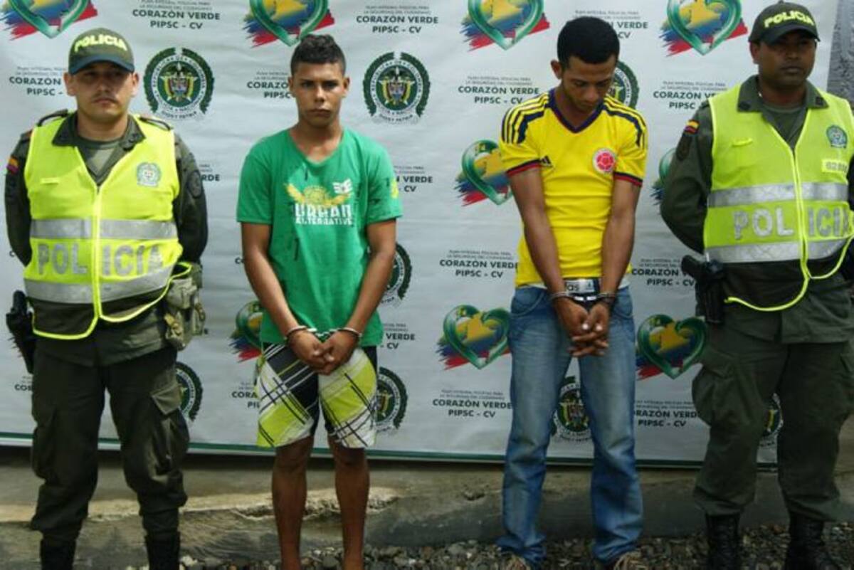 Luis Alfredo Naranjo García, y Leomer Leonidas Thevening Villalba alias ‘el lobito’ CORTESÍA