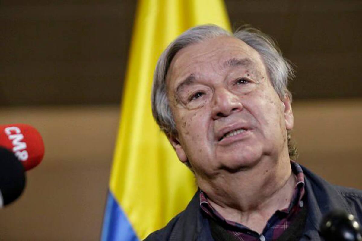 Secretario General de la ONU, Antonio Guterres, llegó a Colombia