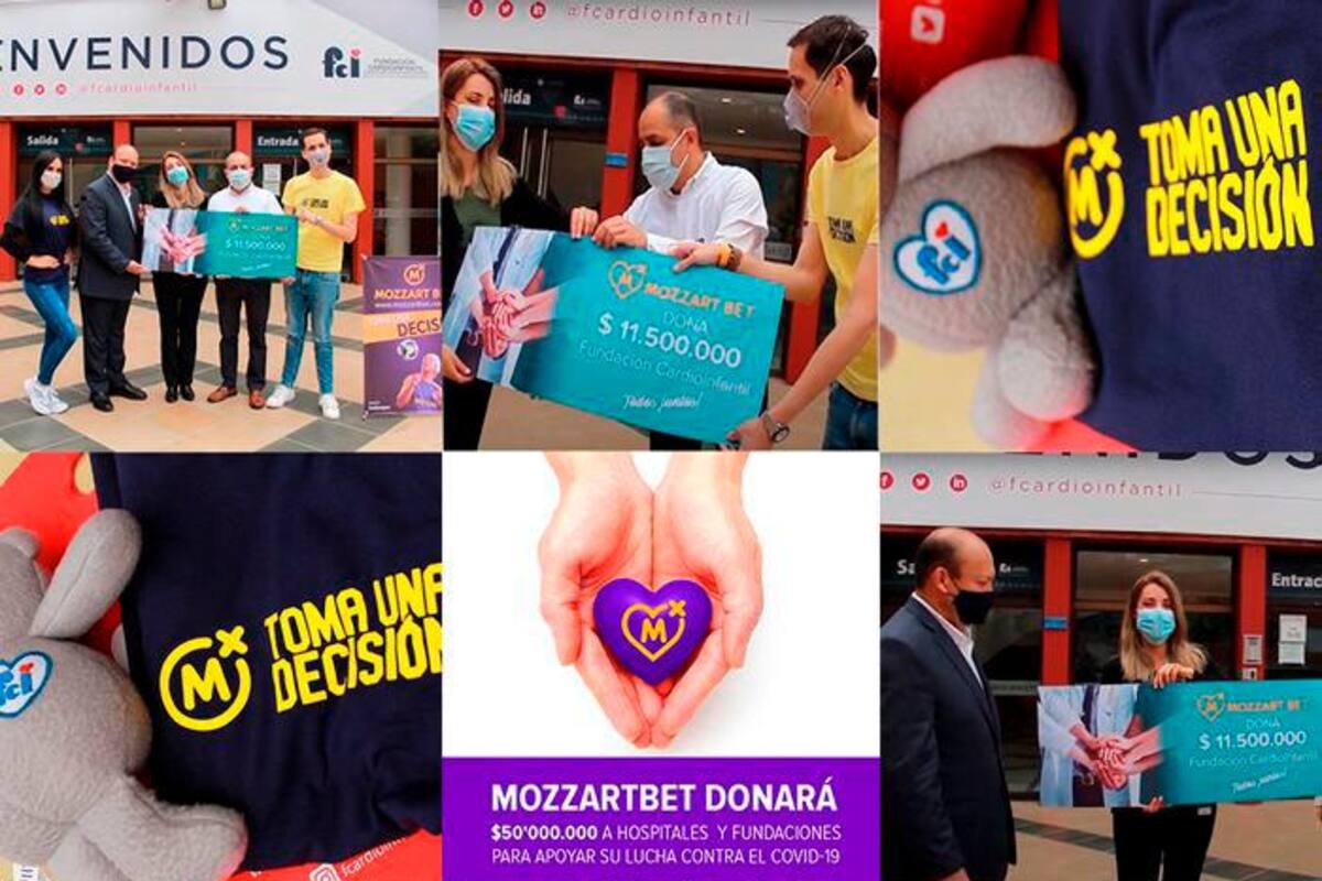 Mozzart Bet Colombia dona $11.5 millones a la Fundación Cardioinfantil para luchar contra el COVID