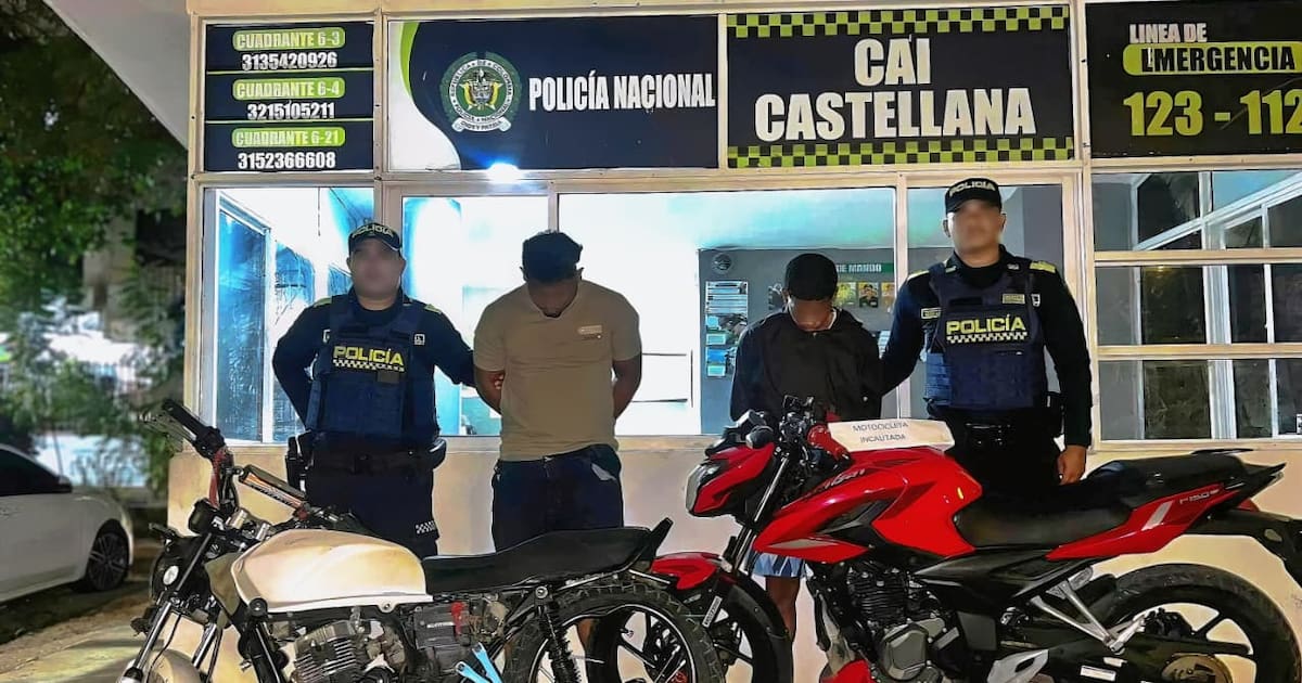 Intentaron huir con la moto robada y los capturaron en flagrancia en Olaya
