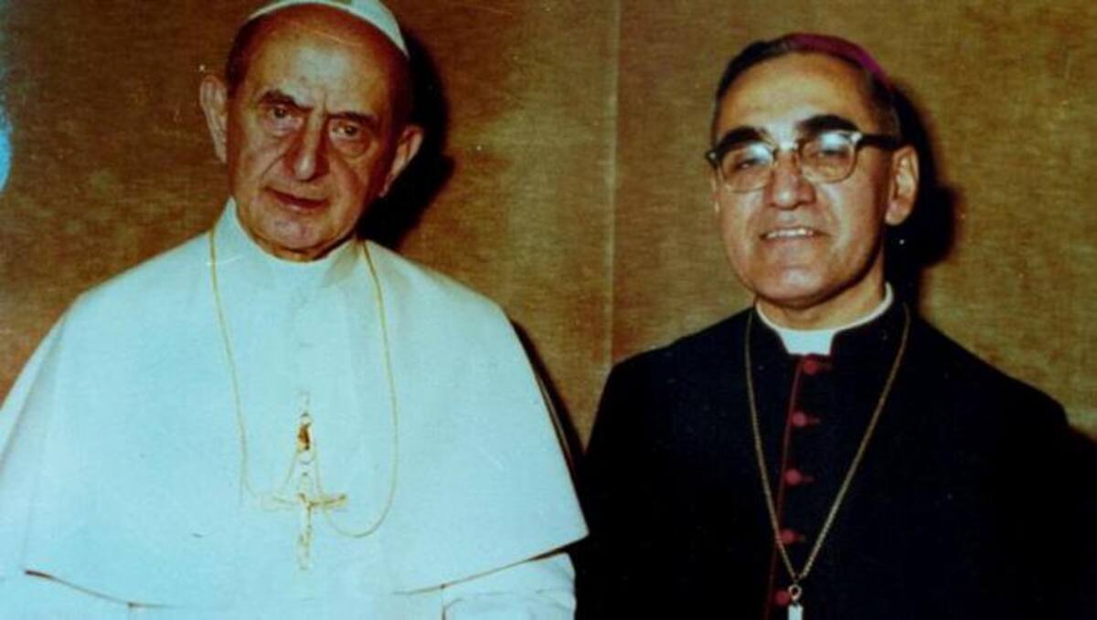 Pablo VI y monseñor Óscar Arnulfo Romero, serán canonizados el 14 de octubre. cortesía