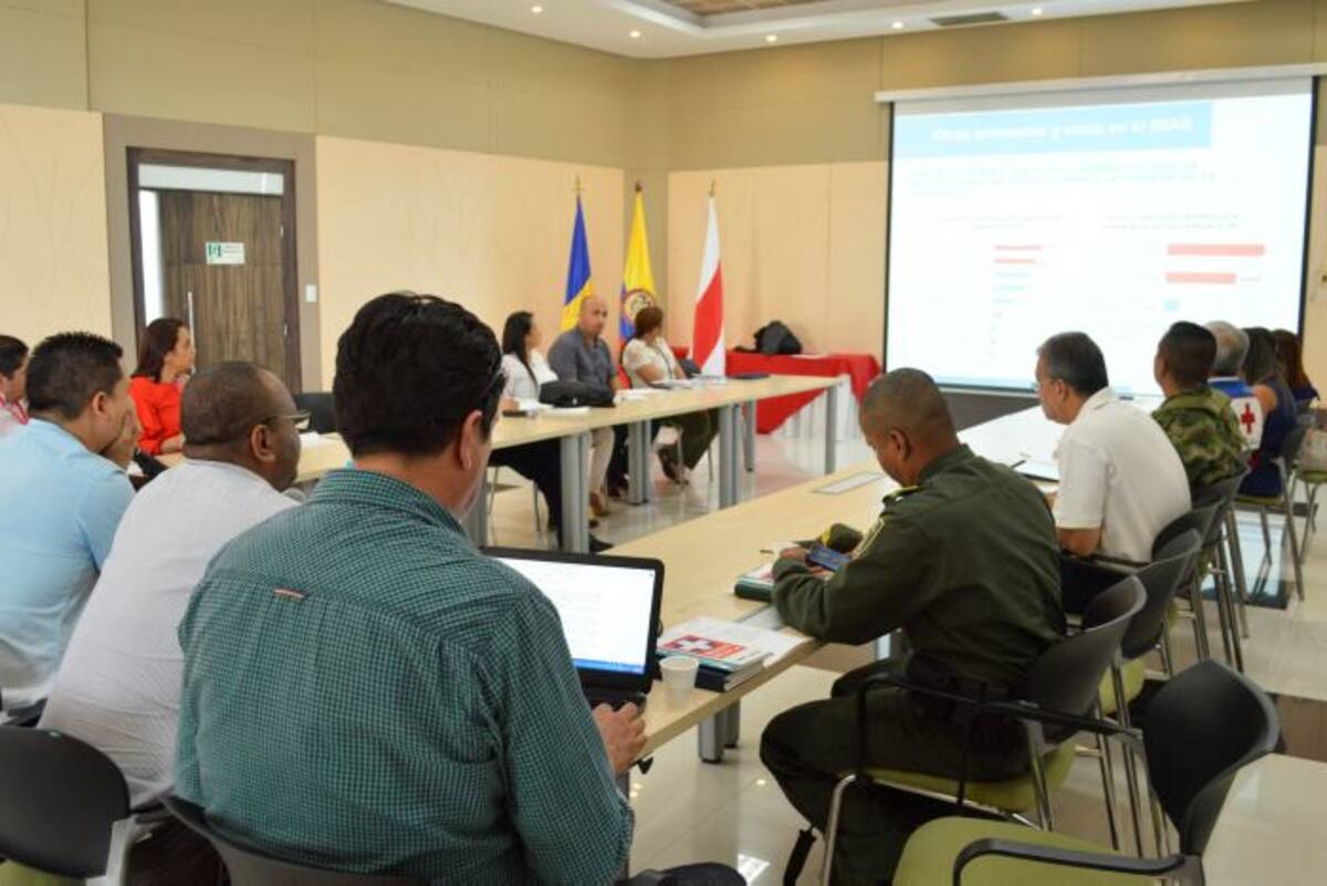 Sesión del comité de la Misión Médica.