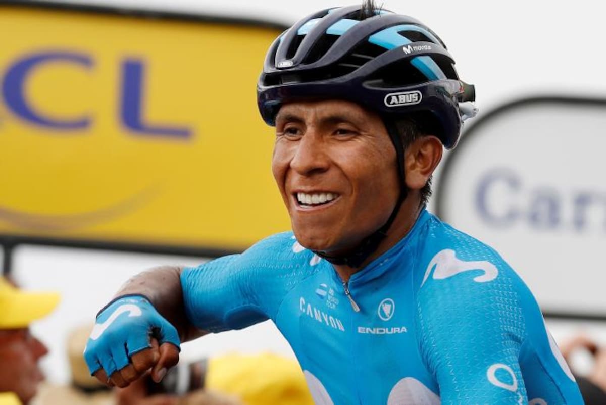 Nairo Quintana se propone conseguir su segundo título en la Vuelta a España. EFE SEBASTIEN NOGIER