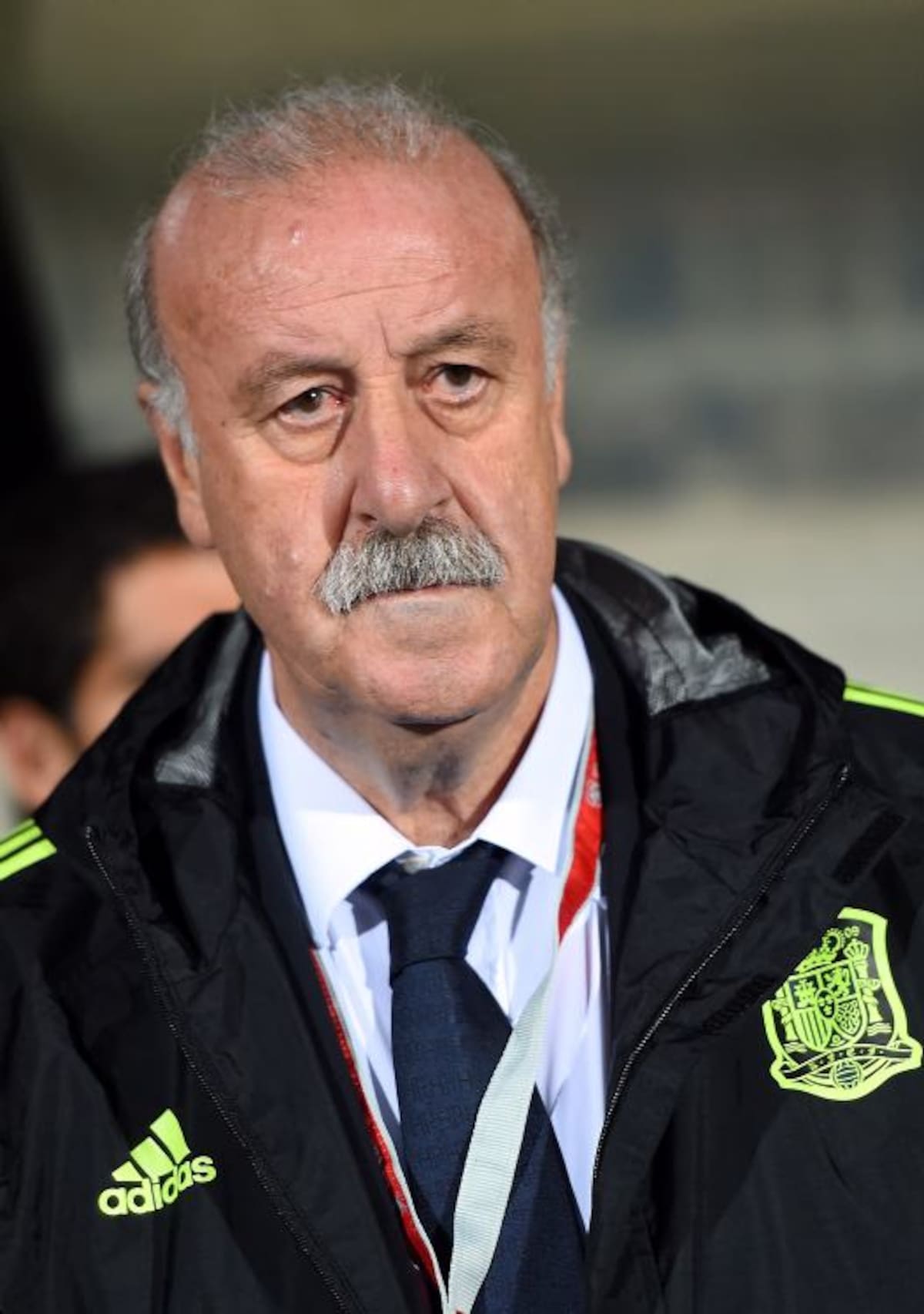 Vicente del Bosque, seleccionador español. AFP EMMANUEL DUNAND
