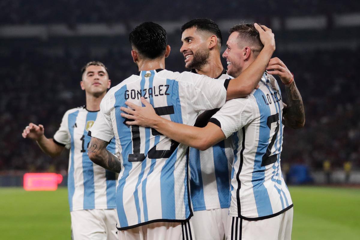 Sin Messi y di María, Argentina dio espectáculo ante Indonesia