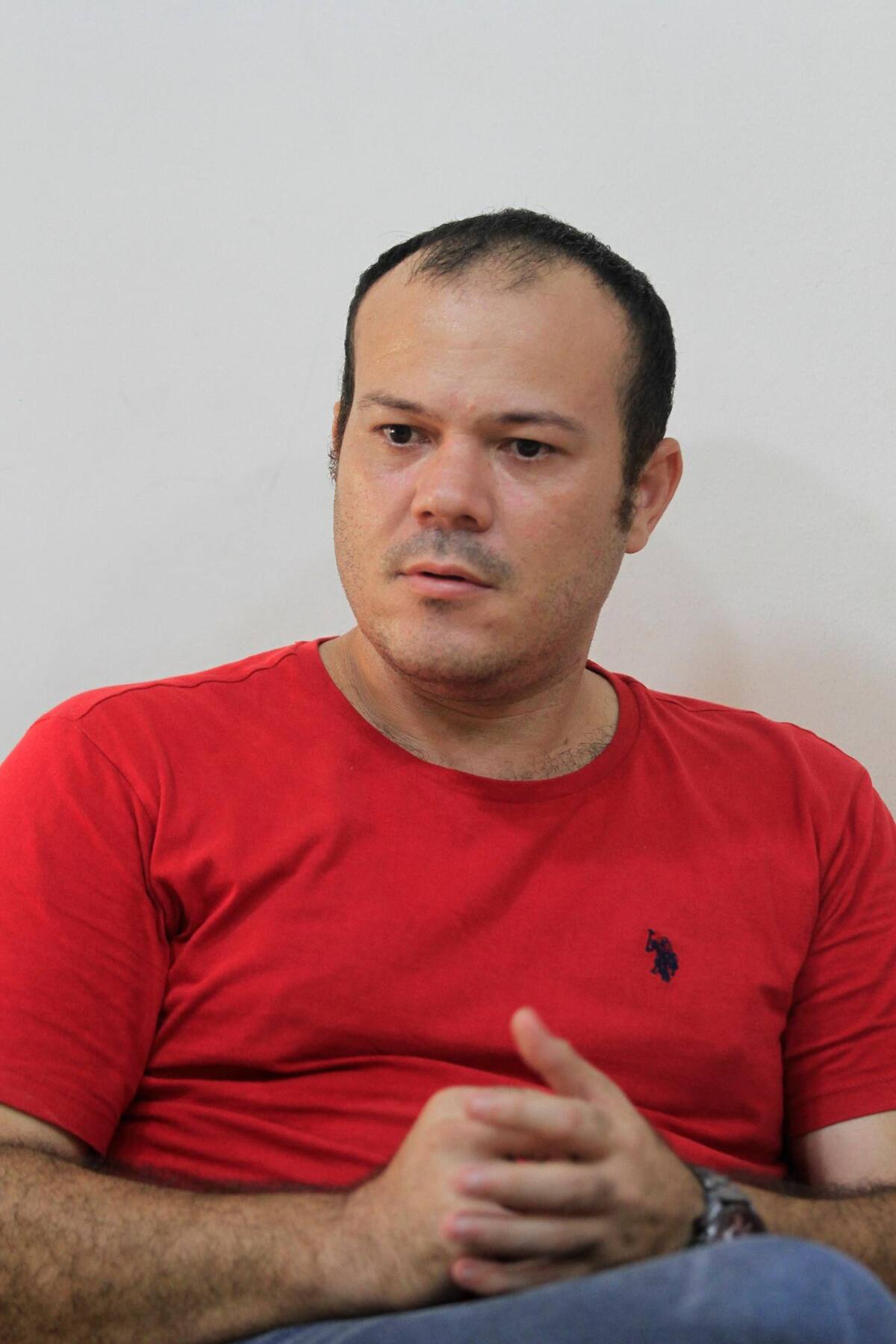 Jaime Castillo, vocero de la Asociación de Transporte Público Intermunicipal de Pasajeros de Bolívar (ASOTRAPIBOL). // Luis Herrán - El Universal