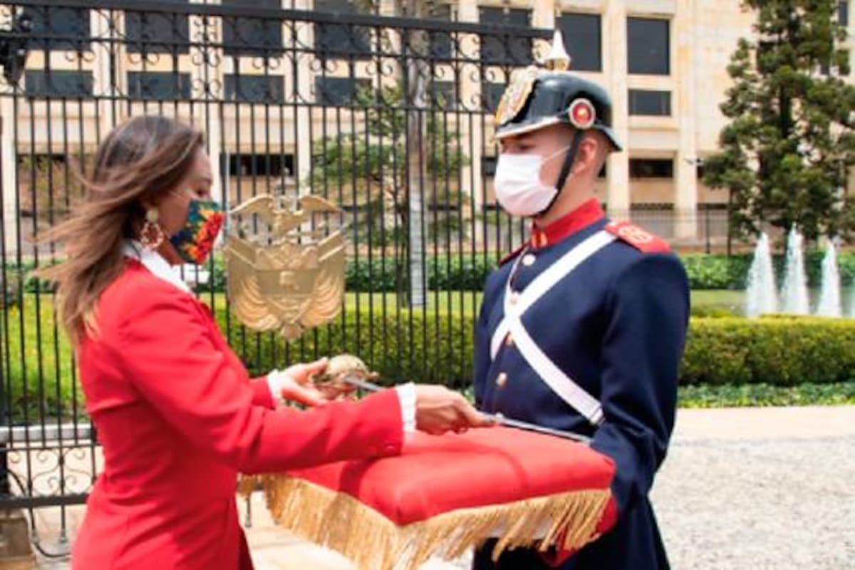 La espada de Simón Bolívar ahora en la Casa de Nariño