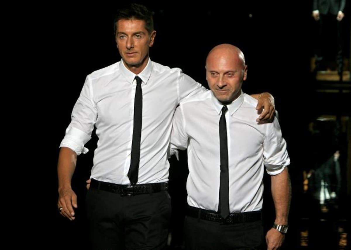 Domenico Dolce y Stefano Gabbana. AFP FILIPPO MONTEFORTE