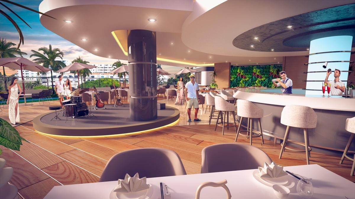 Salón Lounge de Mediterránea.