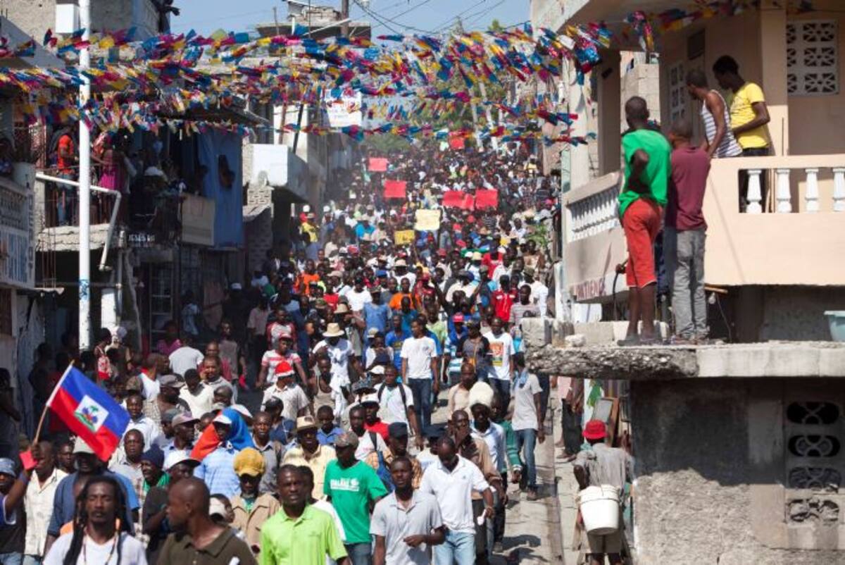 Manifestaciones previas a las elecciones en Haití. AP Dieu Nalio Chery