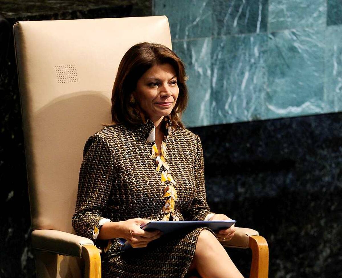 Laura Chinchilla, presidenta de Costa Rica AFP
