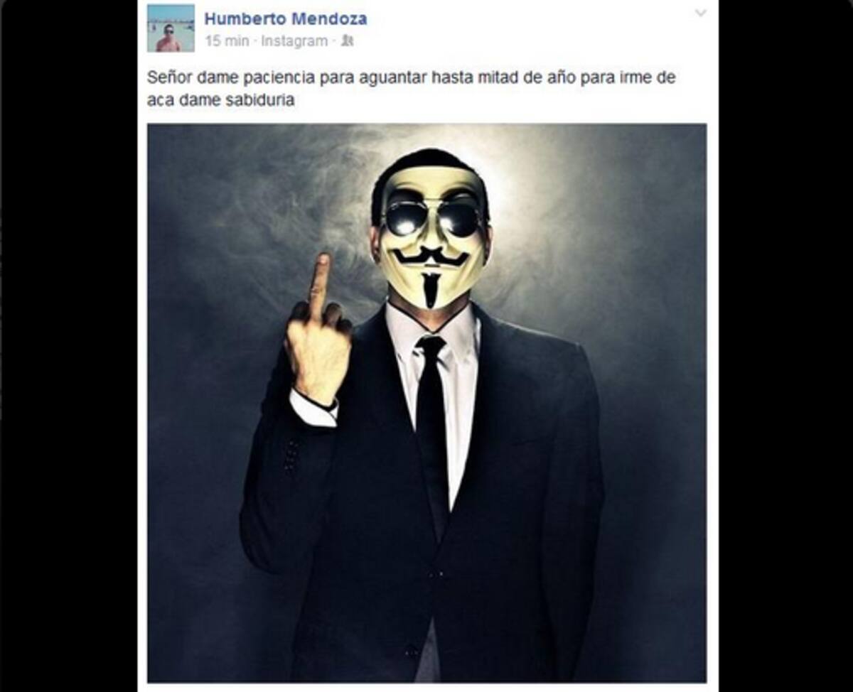 Esta es la publicación de Humberto Mendoza en Instagram.