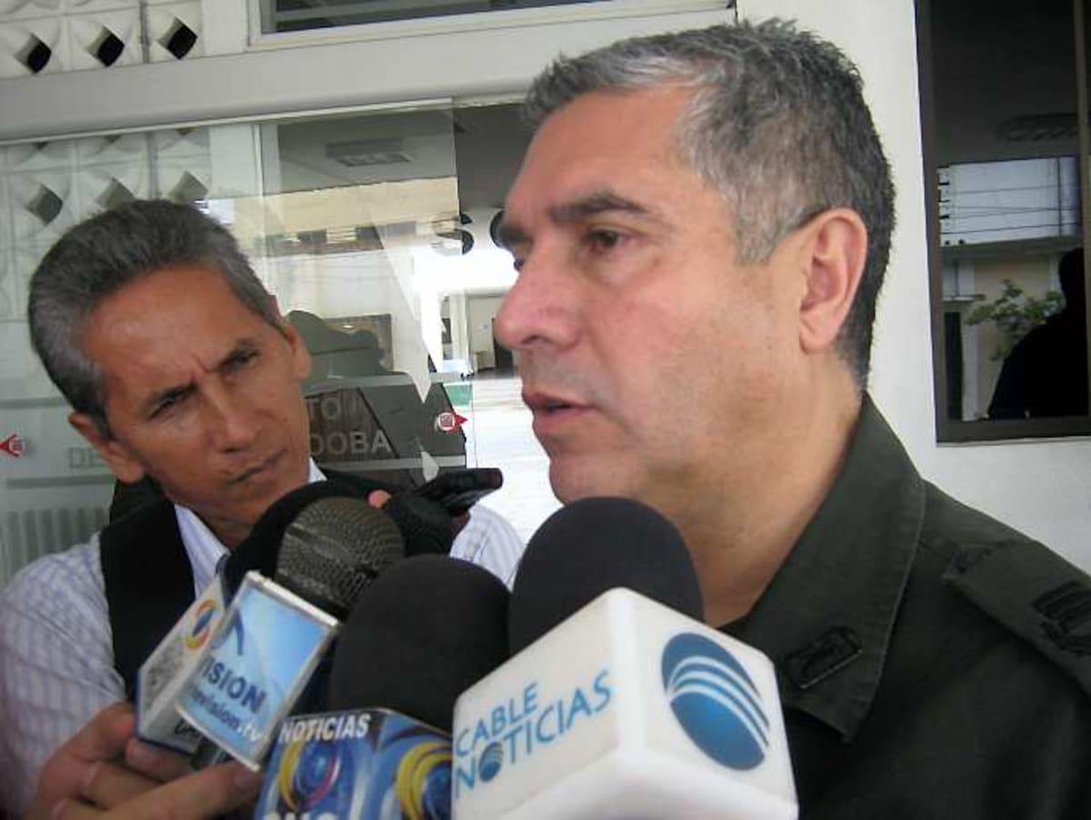 El comandante de la policía en córdoba, Héctor Páez Valderrama.