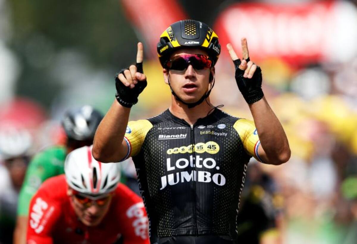 Dylan Groenewegen ganó su segunda etapa consecutiva en el Tour. AP Christophe Ena