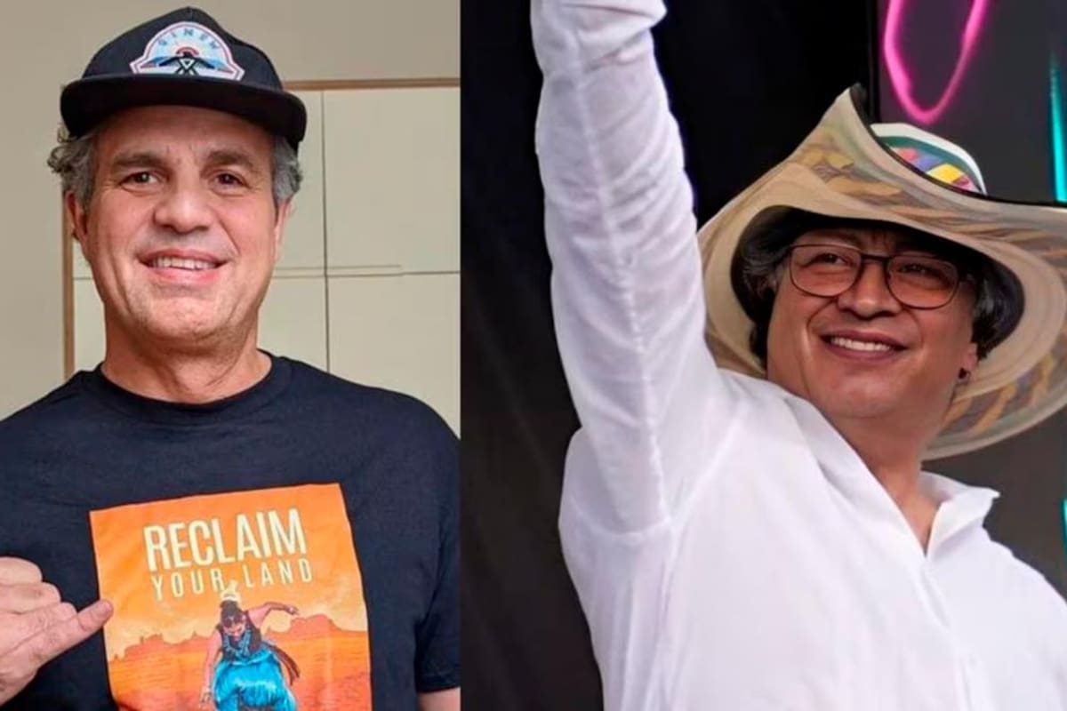 Actor Mark Ruffalo volvió a elogiar al presidente Gustavo Petro