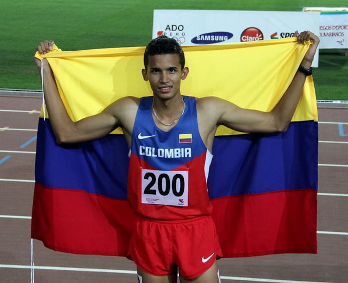 El atletismo colombiano logró seis medallas de oro en la primera jornada del deporte base en los Juegos Bolivarianos Trujillo-2013. En la foto: Rafith Rodríguez, oro en 400 metros.