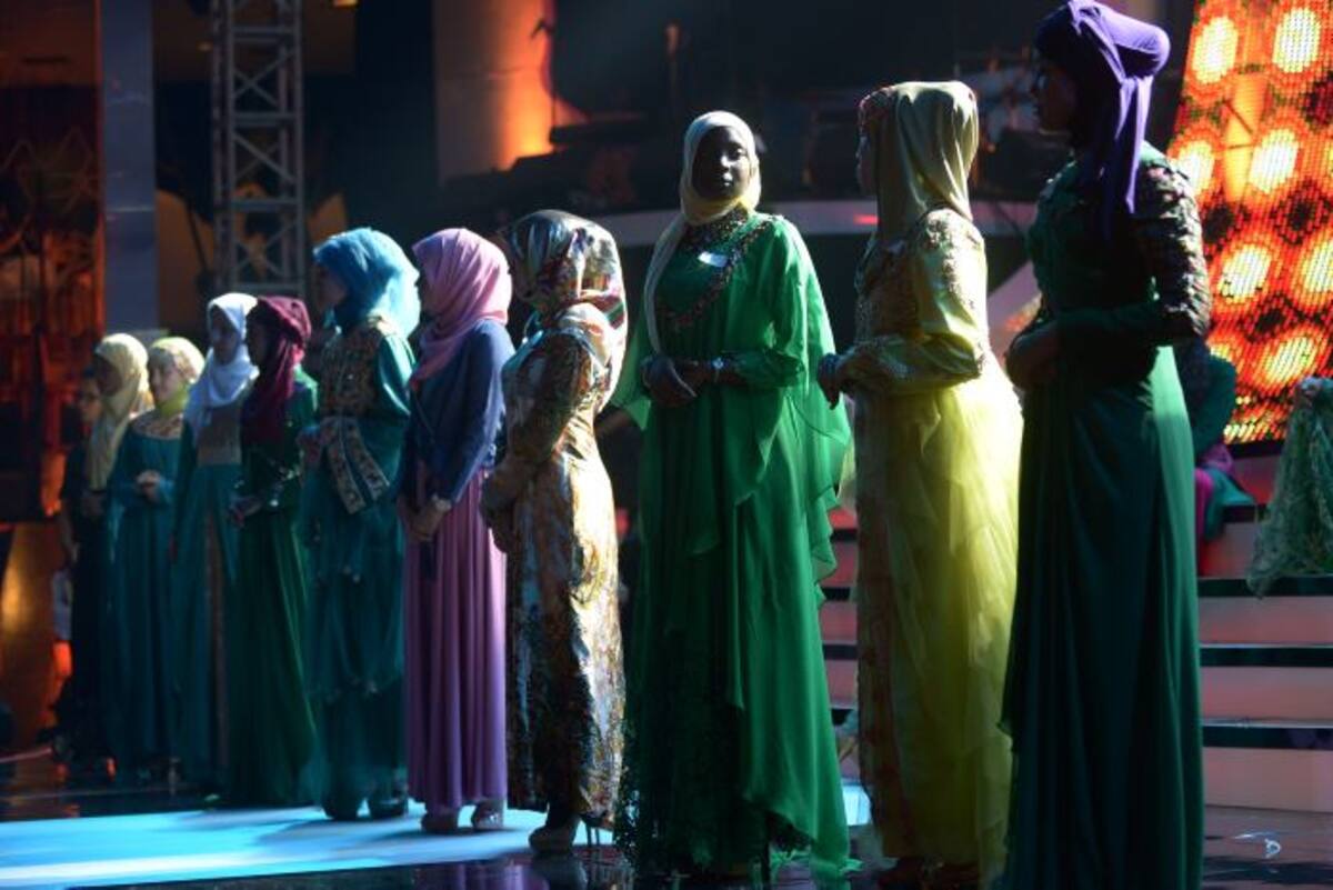 Concurso de belleza alterno a Miss Mundo en Indonesia. AFP