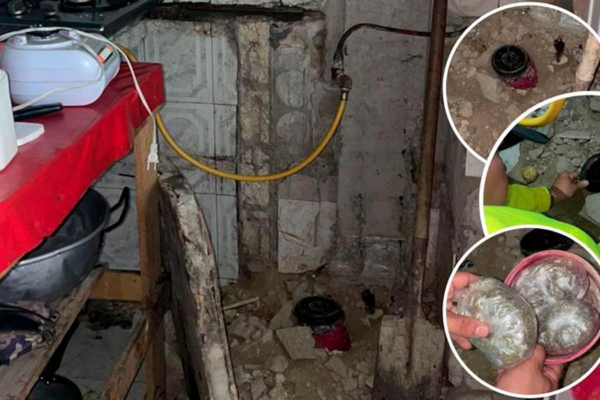 ¡Insólito! “Jíbaros” escondían la droga en baldosas de la cocina y el patio