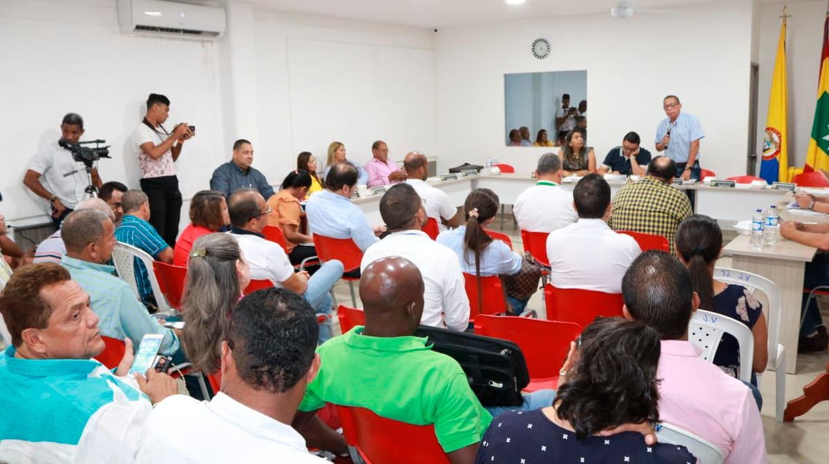 La audiencia pública se realizó en el barrio Martínez Martelo. // Cortesía