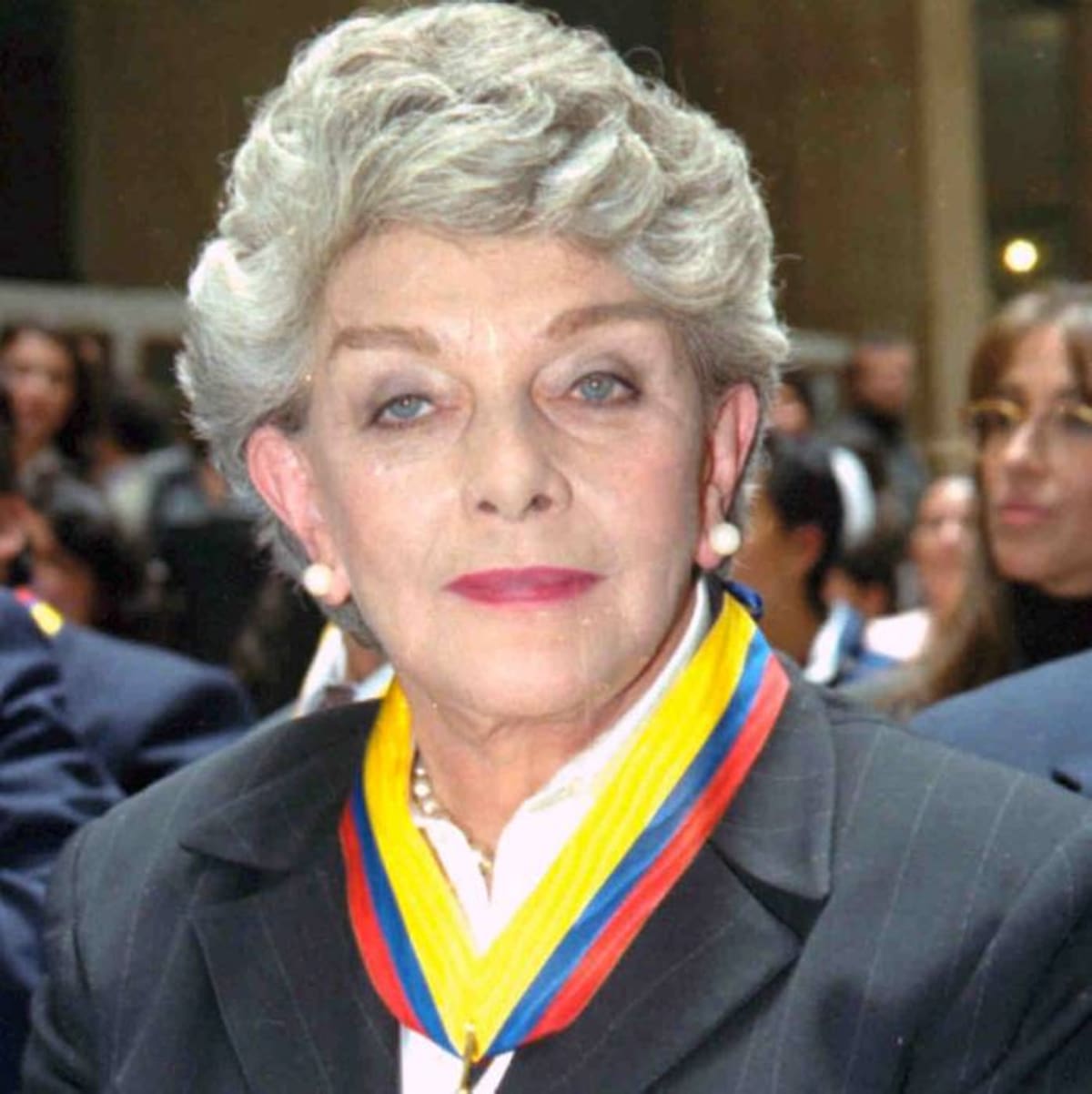 Gloria Valencia de Castaño, la primera dama de la Nación, en cuyo honor se aprobó una ley que busca, entre otros temas, proteger a los parques nacionales. Archivo