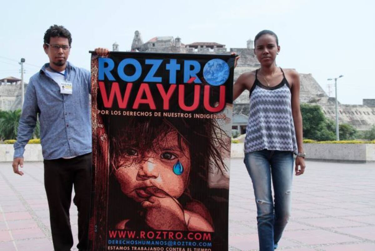 Rafael Escallón Miranda, presidente de la organización Roztro, y María Angélica Lascalle Caraballo, fundadora del programa Roztro Wayúu, invitan a los cartageneros a unirse a esta causa. Zenia Valdelamar- El Universal