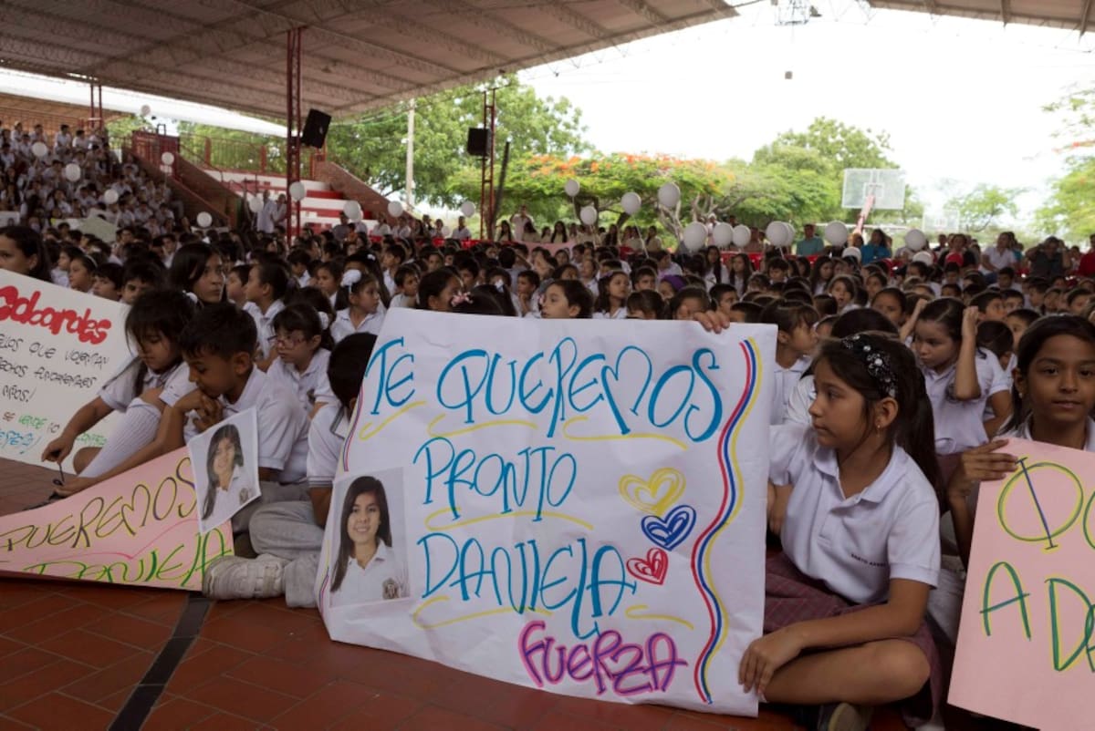 Los compañeros de Daniela clamaron por su regreso. COLPRENSA