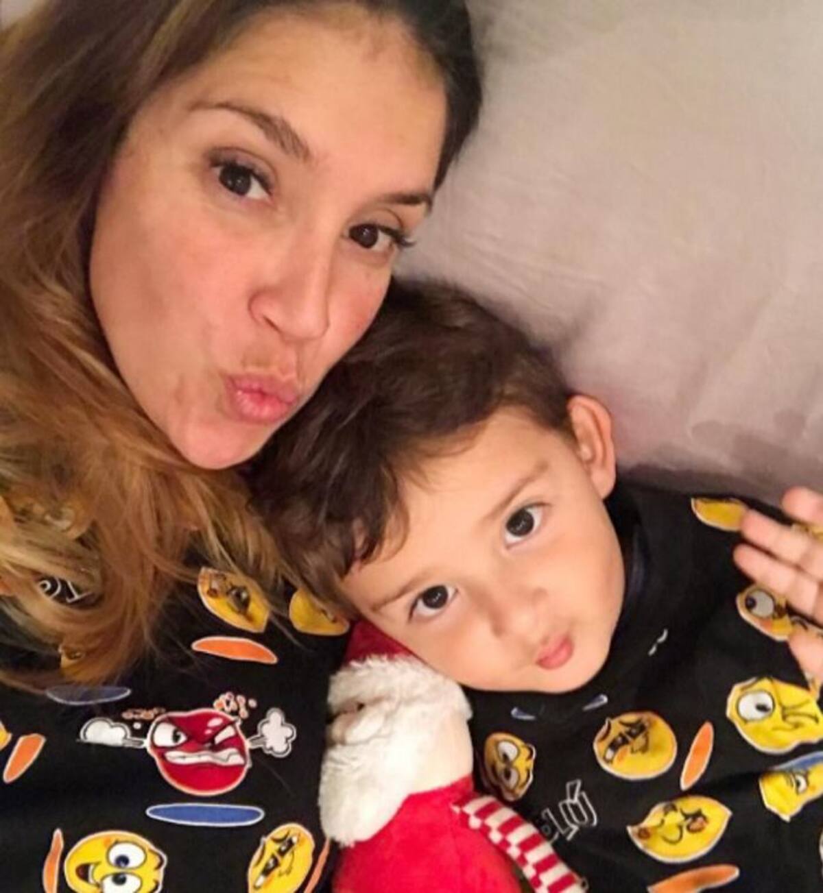 Valentina y su hijo. Instagram