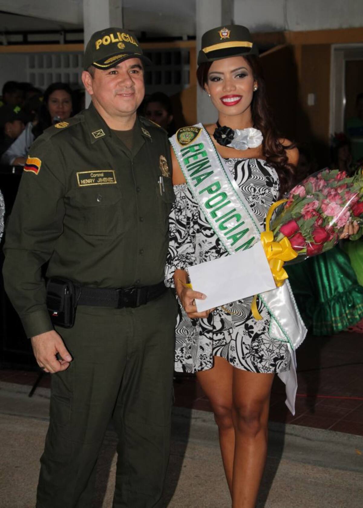 Jessica Herrera Mercado, representante del 20 de Julio fue escogida Reina de la Policía Nacional. MANUEL SANTIAGO PÉREZ/EL UNIVERSAL/