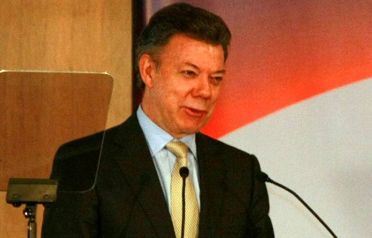 Juan Manuel Santos, presidente de Colombia. ARCHIVO