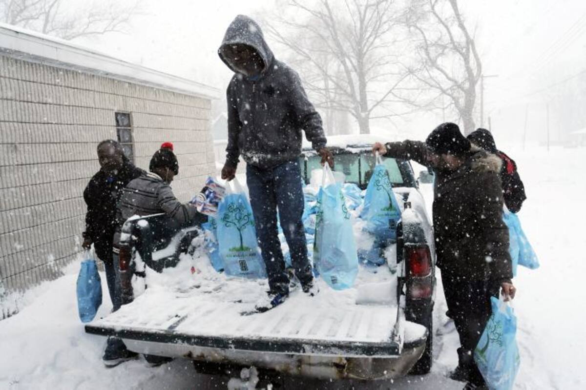 Nieve en Nueva York, en e Día de Acción de Gracias. AP Don Campbell