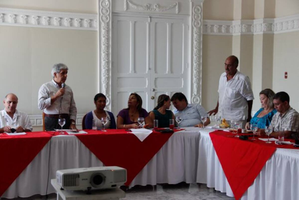 En una reunión con varios productores de cine se dialogó sobre la creación de la Comisión Fílmica en Cartagena. ANTONIO CANCHILA GARCÍA - EL UNIVERSAL