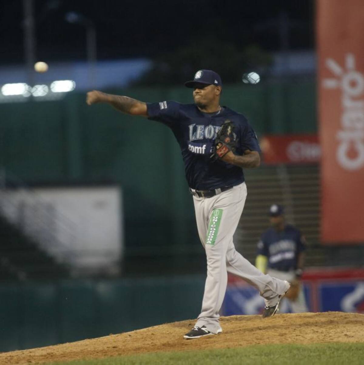 Javier Ortiz fue el ganador ayer por los Leones de Montería. Aroldo Mestre-El Universal