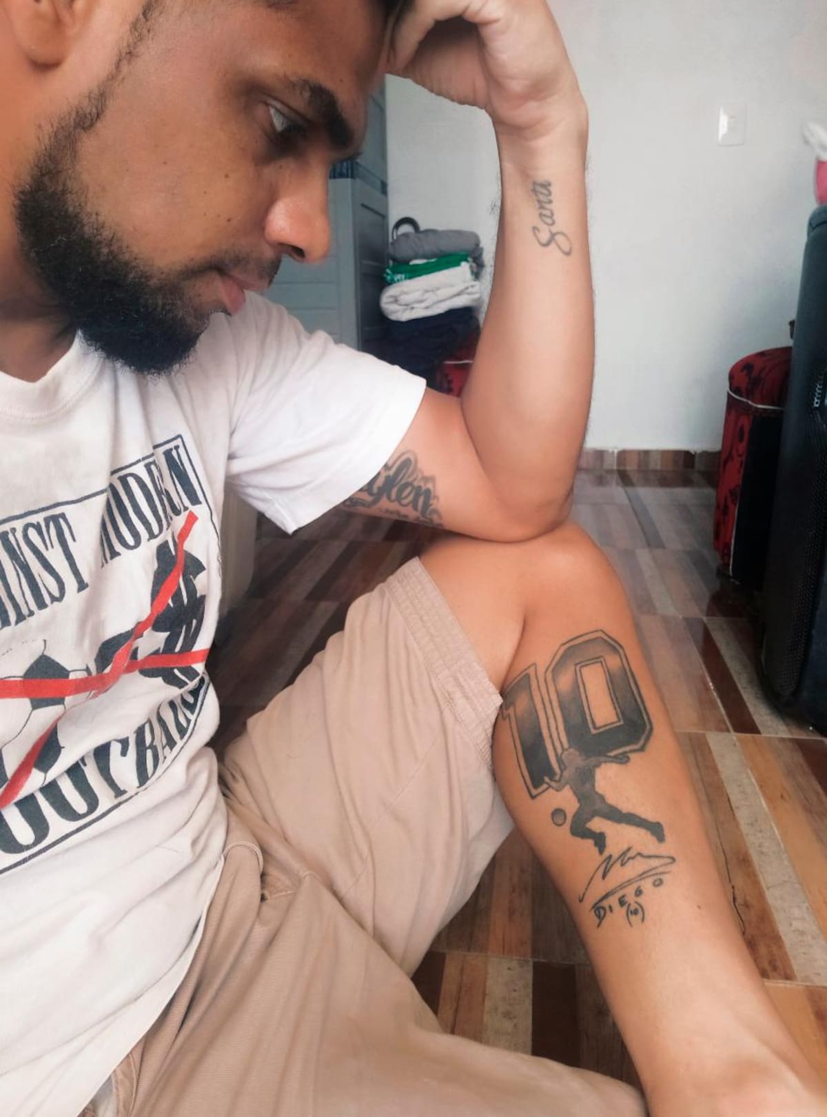 Jaime Salcedo dice que el fútbol nunca tendrá otro Diego Maradona. “Gracias por lo que nos brindaste, crack”, recalcó el cartagenero. //Cortesía