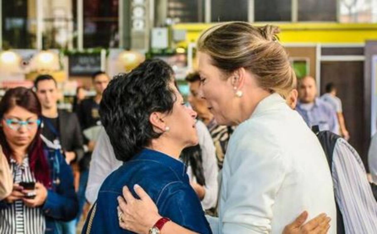 María Clemencia Rodríguez y Lina Moreno. CAPTURA DE PANTALLA
