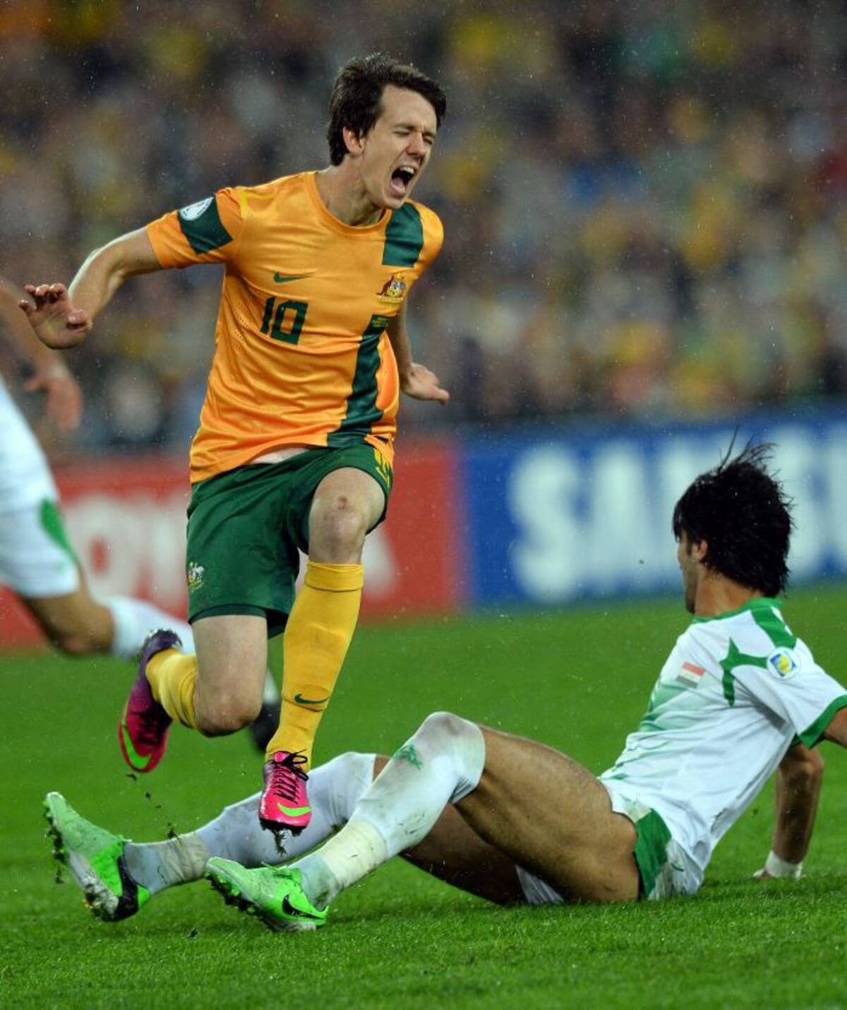 Australia superó 1-0 a Irak, en Sídney, y se clasificó al Mundial de Brasil 2014, al igual que Irán y Corea del Sur. AFP