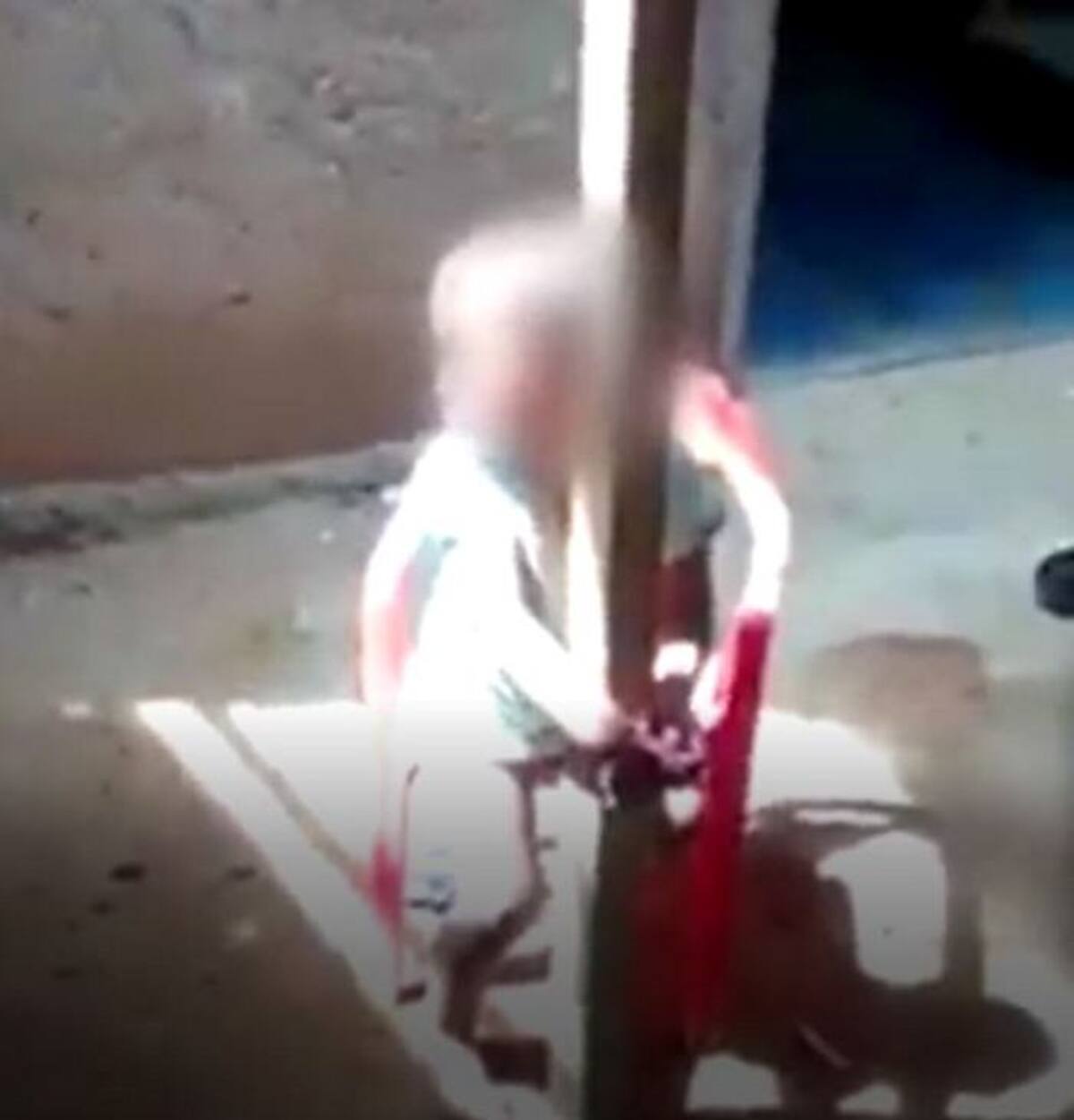 El niño de 3 años fue dejado a disposición de un hogar sustituto del ICBF. Foto tomada de video.