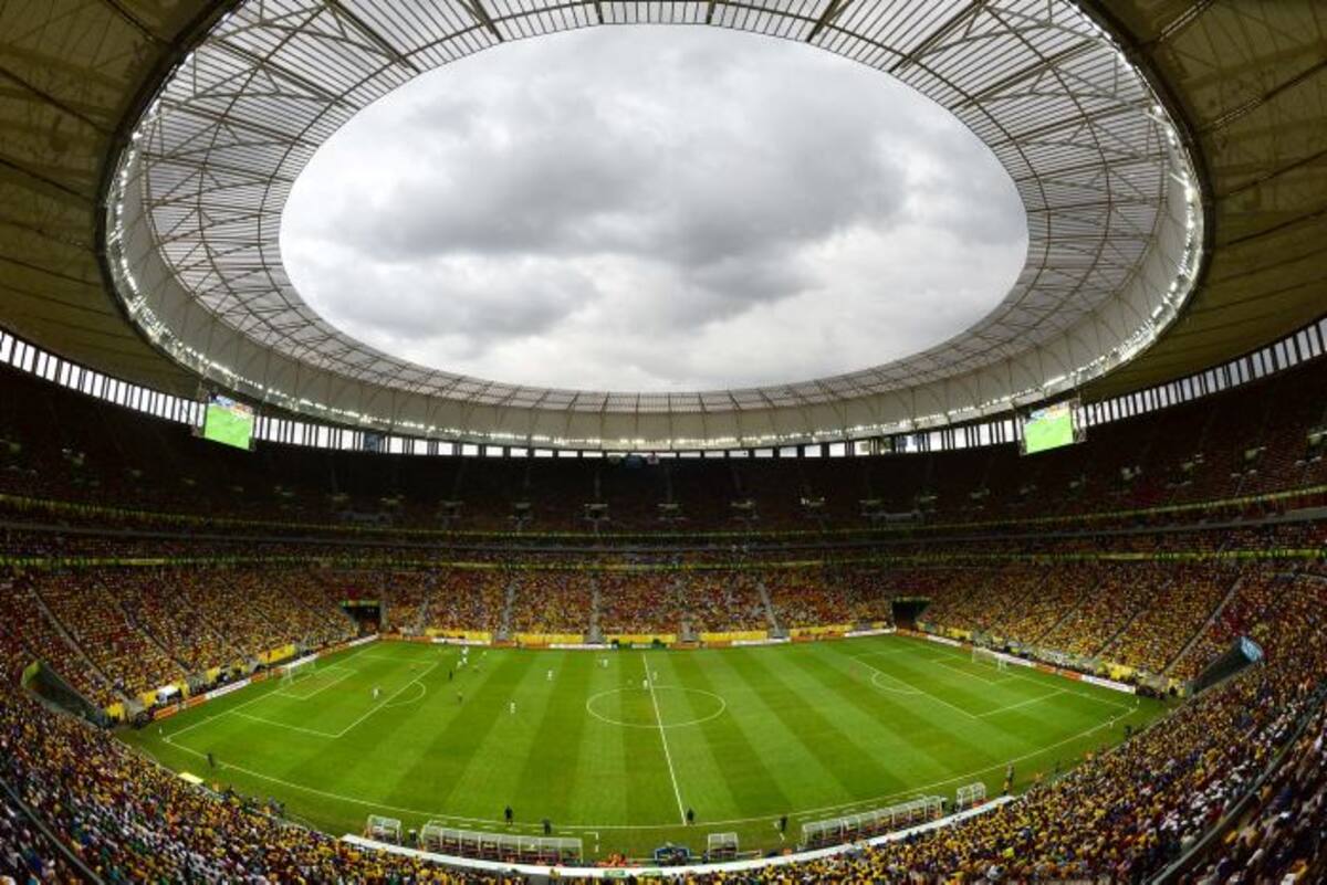 Estadio Mané Garrincha, también llamado estadio Nacional de Brasilia.