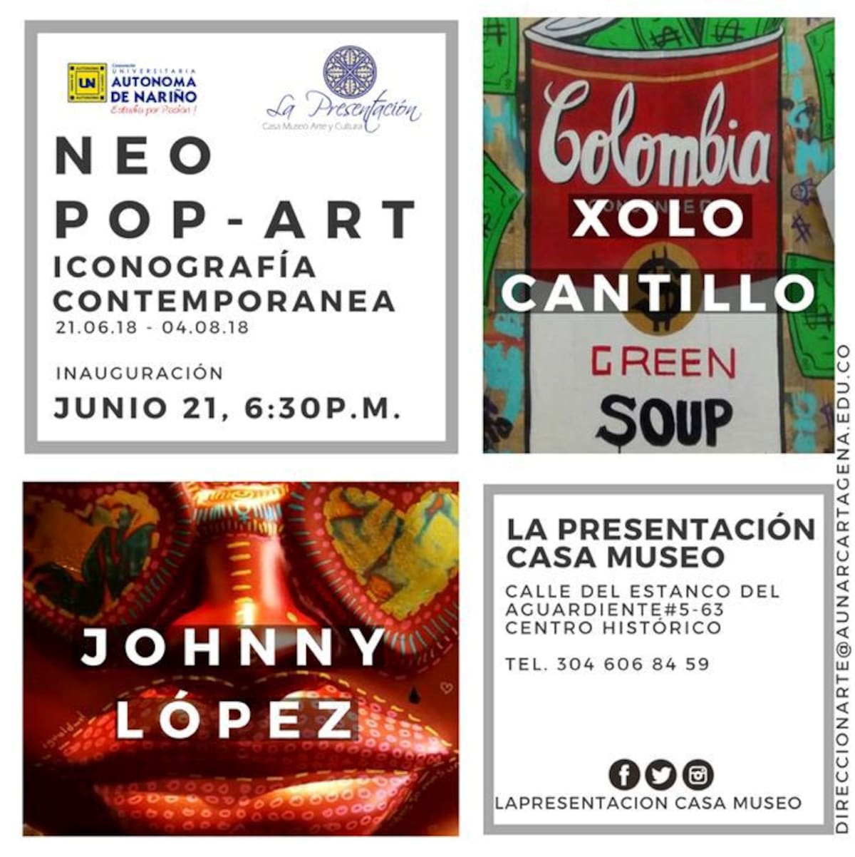 Imagen promocional de esta exposición que estará abierta al público. Cortesía.