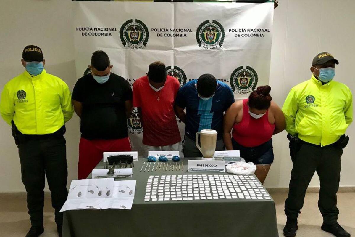 Capturan en el Atlántico a cuatro presuntos miembros de ‘Los costeños’