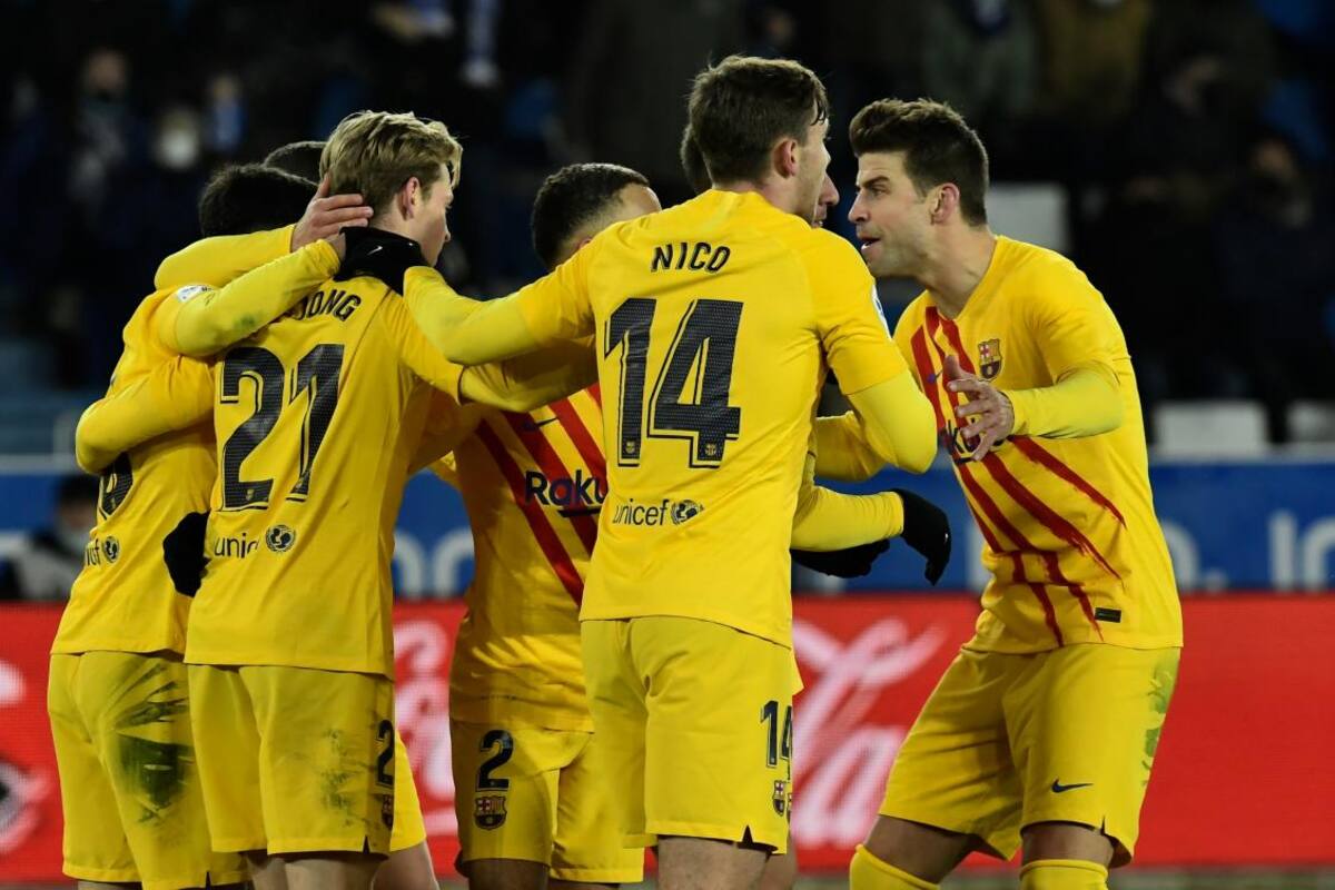Frenkie de Jong anota al minuto 87 y le dio el triunfo al Barcelona sobre Alavés