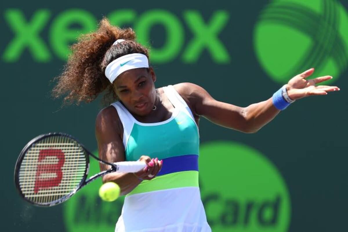 La estadounidense Serena Williams venció este sábado a la rusa Maria Sharapova con marcadores de 4-6, 6-3, 6-0 AFP AL BELLO
