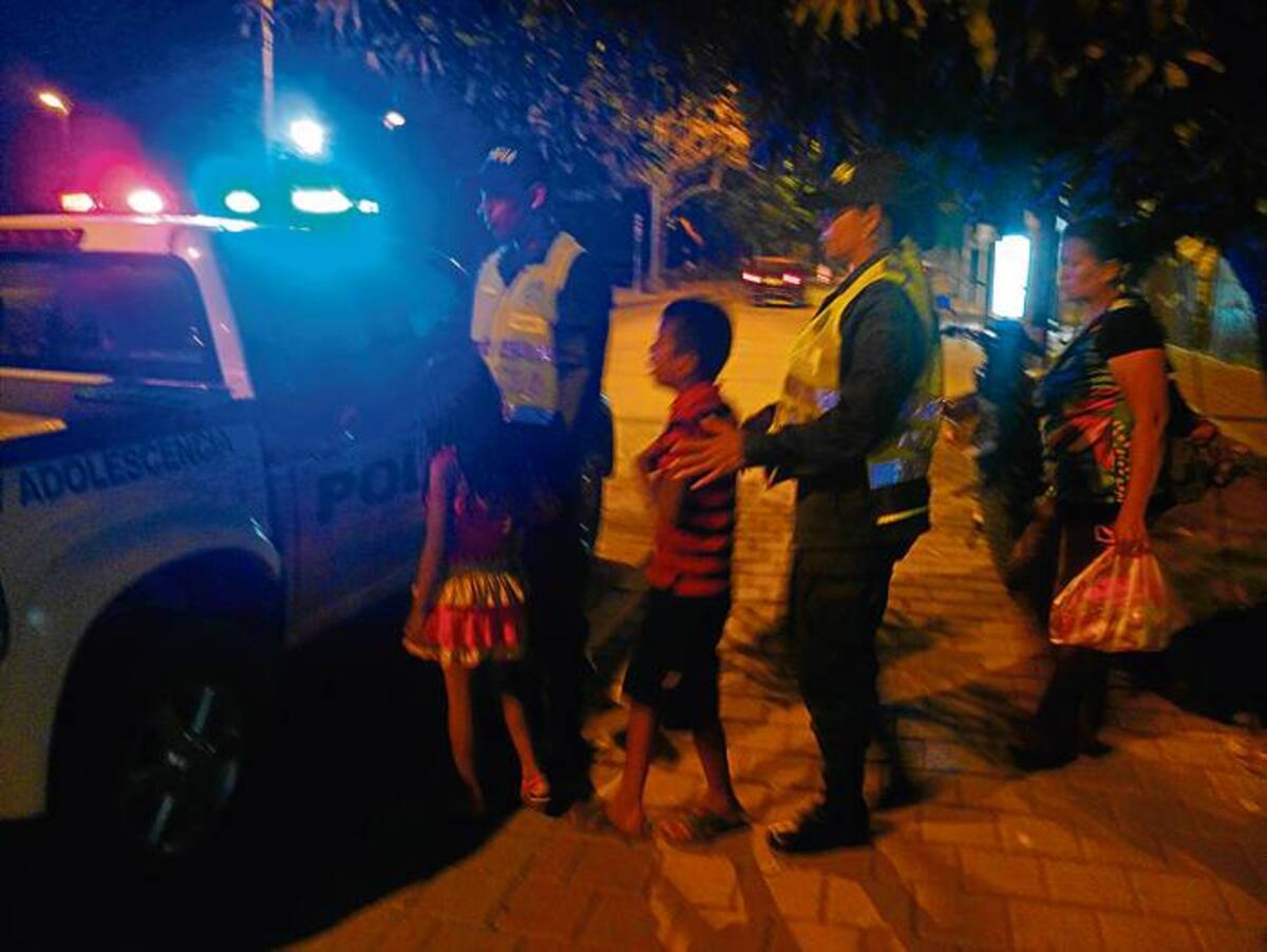 Los niños fueron entregados al ICBF en Montería.