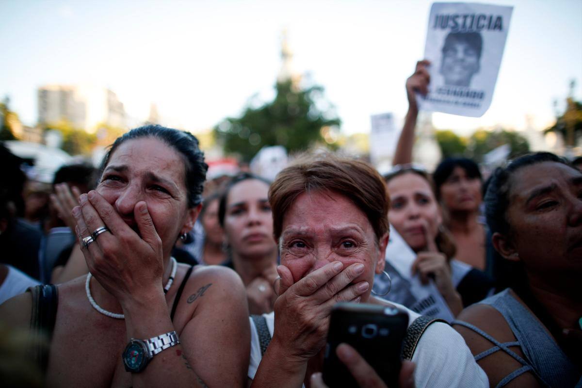 Una multitud protestó contra la violencia en Argentina